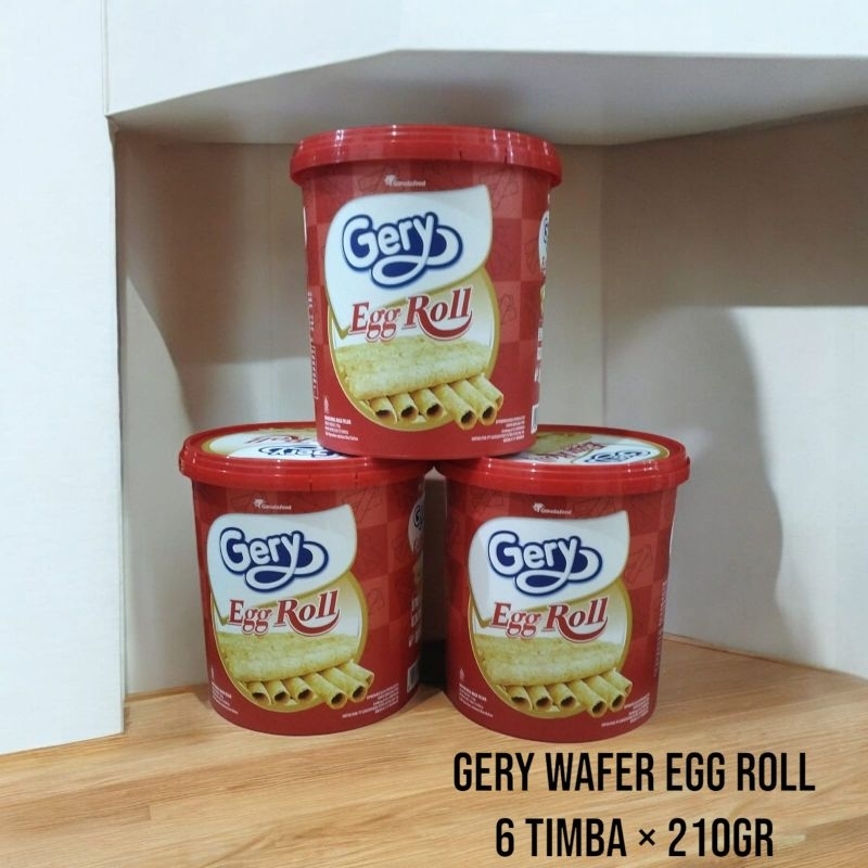 

Aneka Snack Cemilan Murah Gery Wafer Egg Roll 210 gr