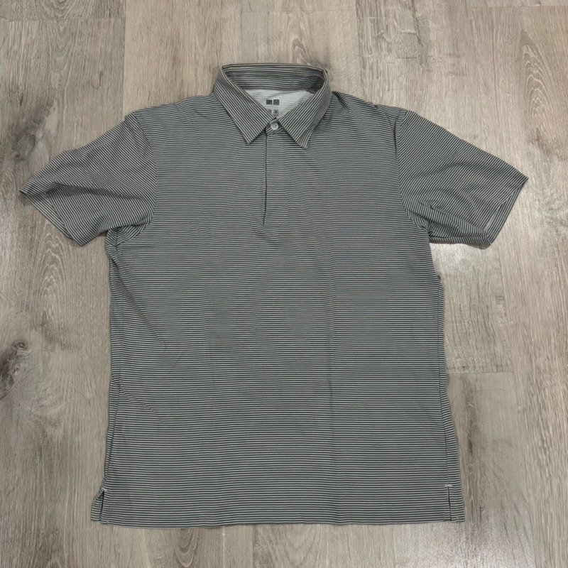 Kaos Polo Garis-Garis Uniqlo