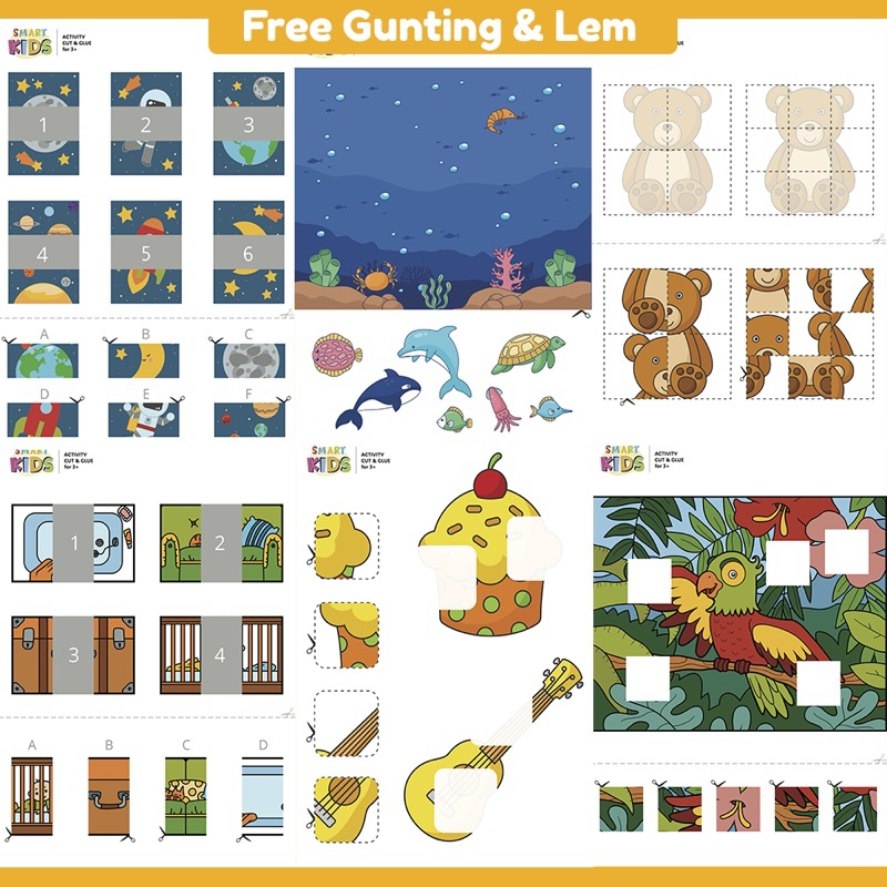 

WORKSHEET ACTIVITY CUT N GLUE-LEMBAR KERJA AKTIVITAS GUNTING TEMPEL USIA 2-5th FREE GUNTING DAN LEM VOL 1