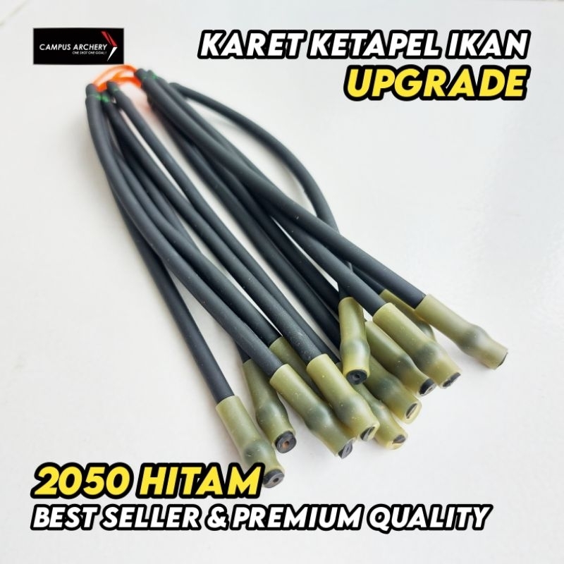 UPGRADE Karet Ketapel Ikan 2050 Siap Pakai Best Quality - Hitam