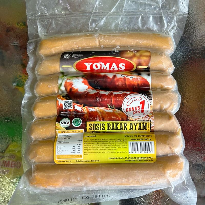 

Sosis Bakar Ayam Yomas 500gr