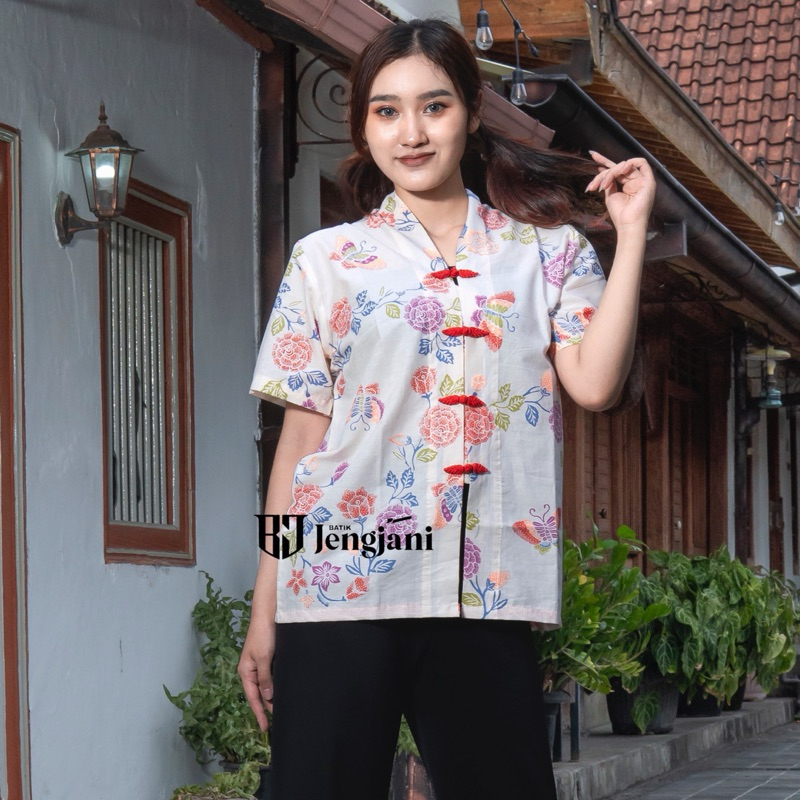Blouse Batik Oshin Encim | Baju Cheongsam Wanita