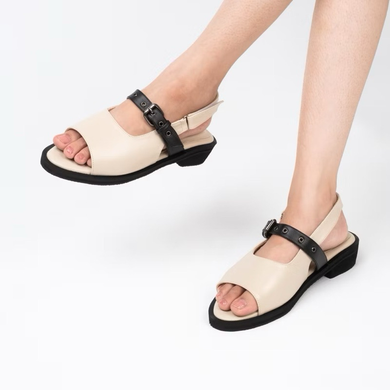 CEKHAS - Sepatu Roxy Flat Shoes Cream Wanita Original