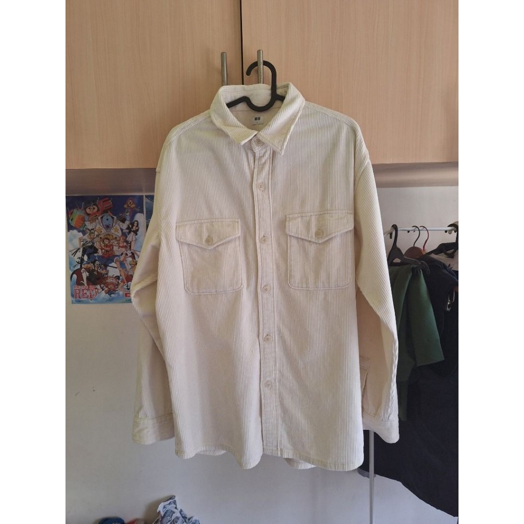 UNIQLO Corduroy Oversized Work Long Sleeve Shirt Size L