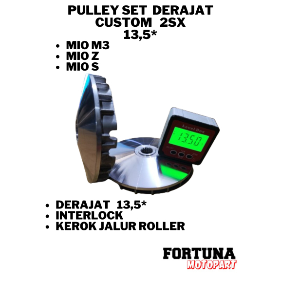 PULLEY SET RUMAH ROLLER DERAJAT CUSTOM FCC KODE 2SX MIO M3 MIO Z  MIO S  13,5  13,8 14