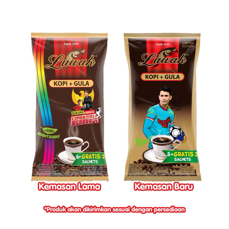 

Luwak kopi bubuk+gula (5+2 pcs)