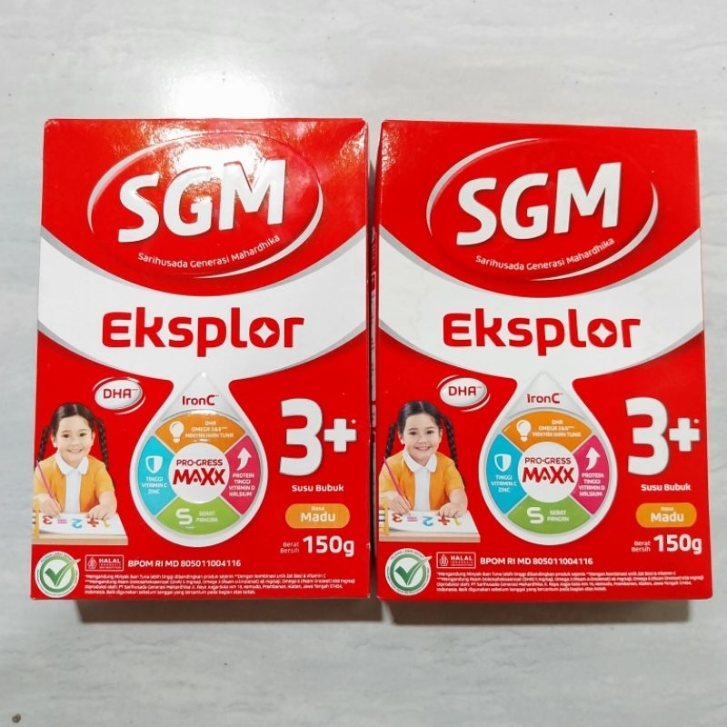 

(dix.collection) SGM EKSPLOR 3+ DENGAN IRONC 150GR MADU SUSU FORMULA BUBUK 3PLUS