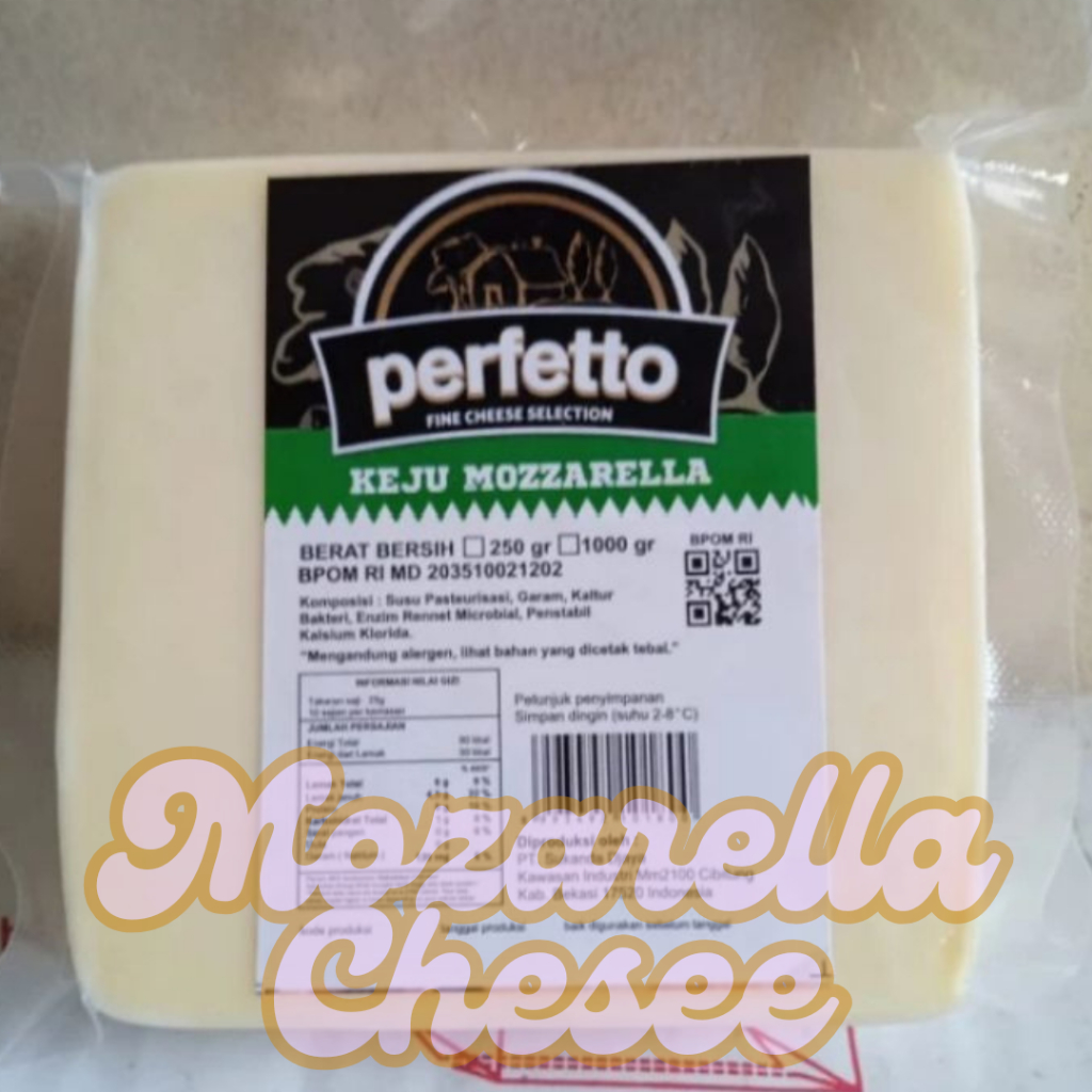 

Keju Mozarella Perfetto 250 Gram