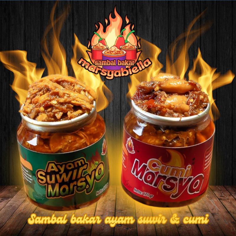 

PAKE ISI 2 SAMBAL BAKAR CUMI DAN AYAM SUWIR / SAMBAL