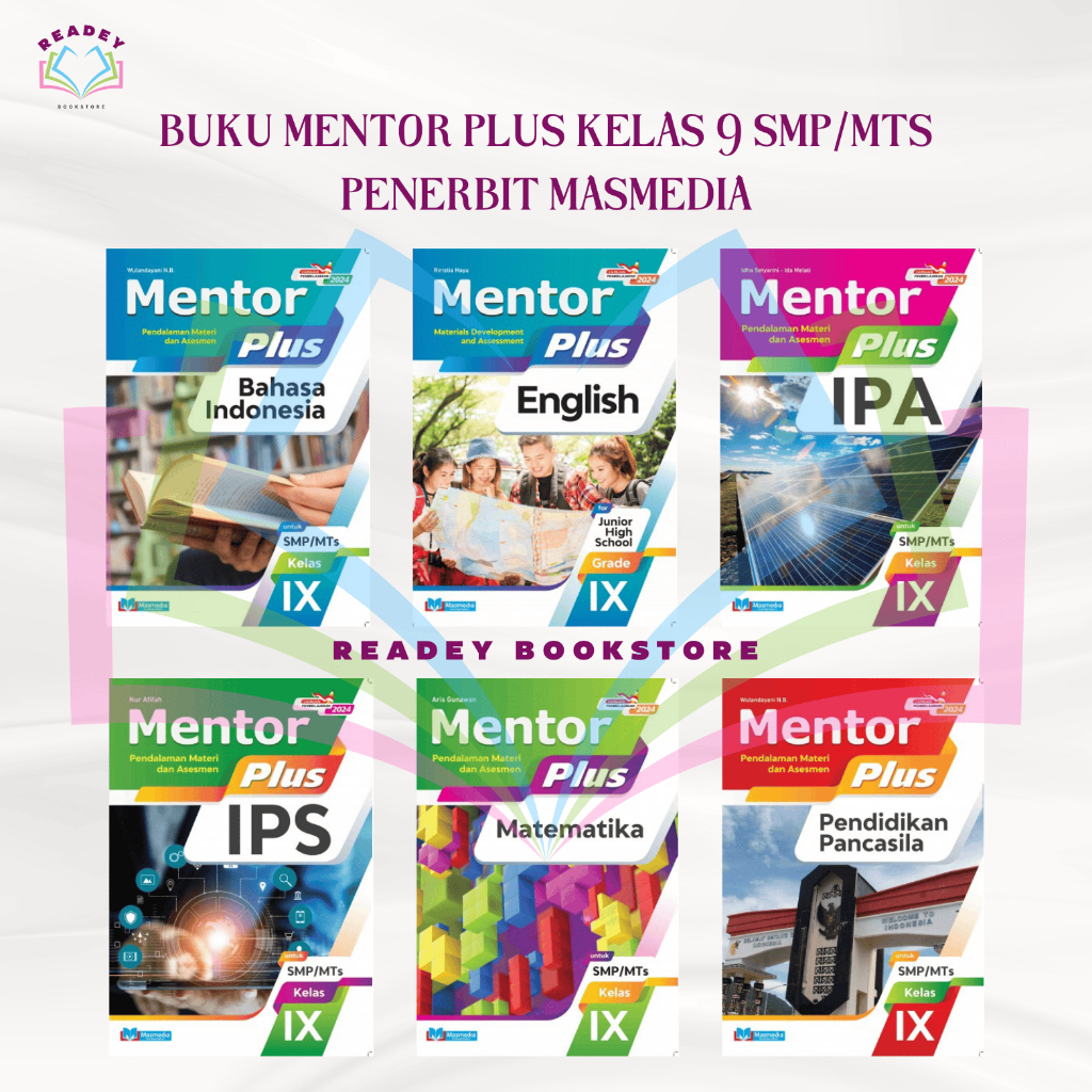 BUKU SOAL MENTOR PLUS KELAS 9 SMP/MTS KUMER PENERBIT MASMEDIA