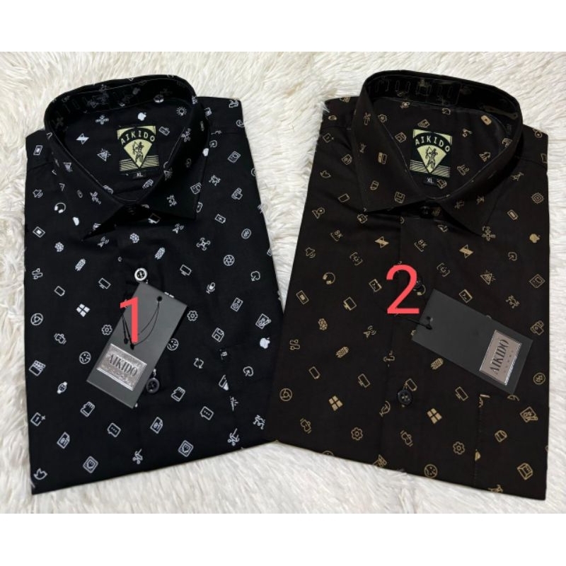 Aikido Kemeja Batik Pria Lengan Pendek