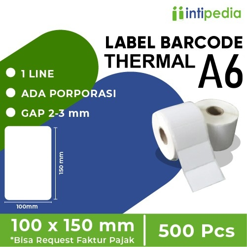 

LABEL BARCODE THERMAL A6 10 CM x 15 CM LABEL RESI MARKETPLACE