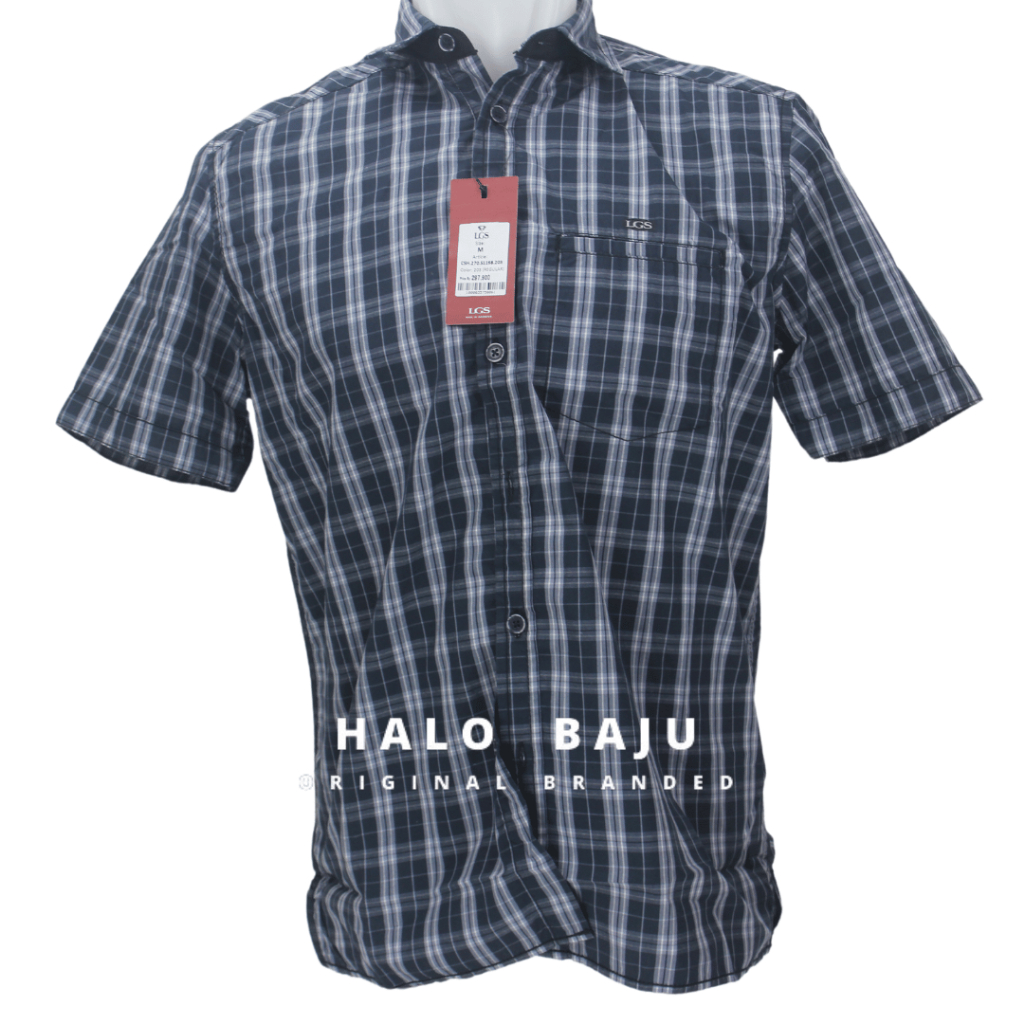 LGS ORIGINAL - Kemeja Casual Pria - Lengan Pendek - Motif - Regular Fit - CSH.270.S1198.203