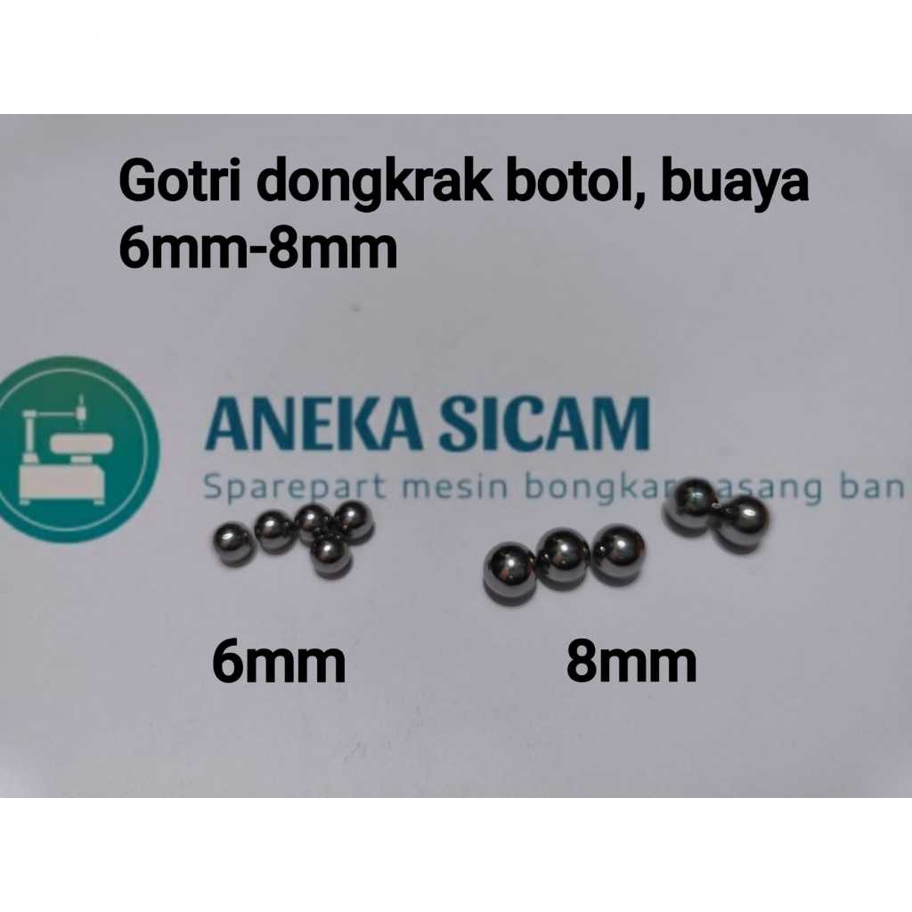 Gotri dongkrak botol, buaya 6mm-8mm