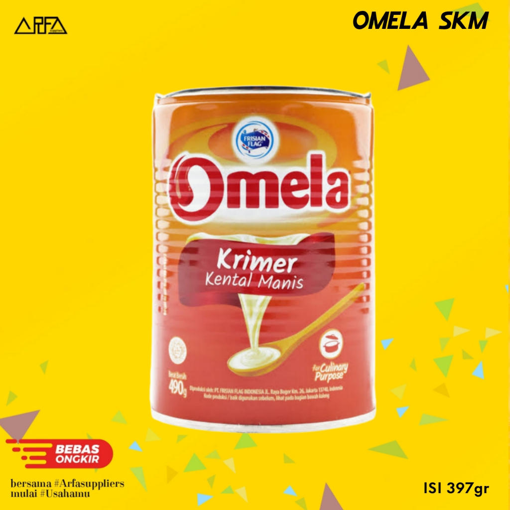 

Susu Kental Manis Omela Frisian Flag 490gr