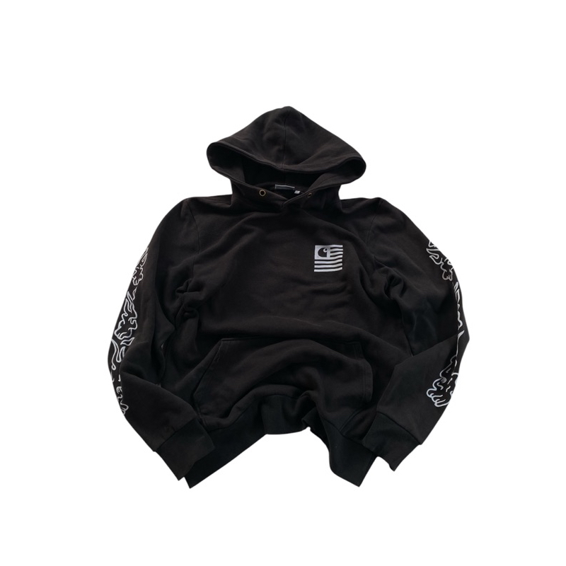 Hoodie Carhatt State Flame Black
