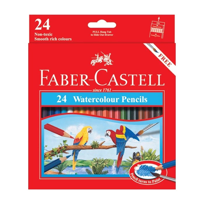 

FABER CASTELL 24 WARNA WATERCOLOUR PENCILS / PENSIL WARNA 24w FABER CASTELL