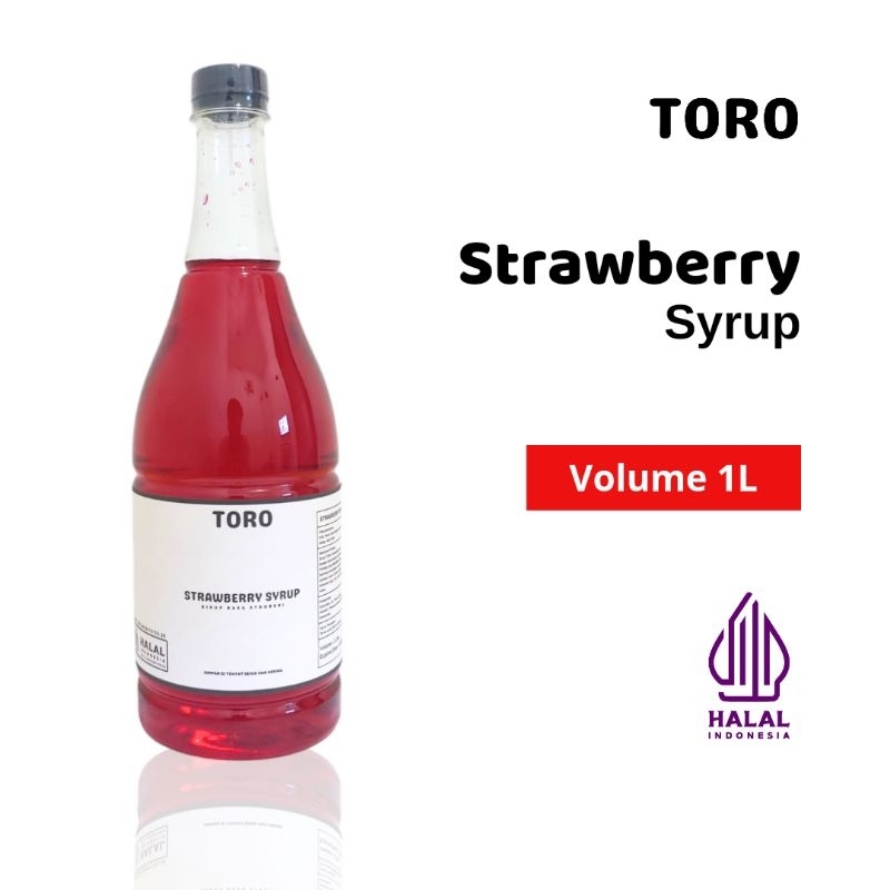 

TORO Strawberry Syrup 1 Liter ( Sirup Rasa Stroberi )