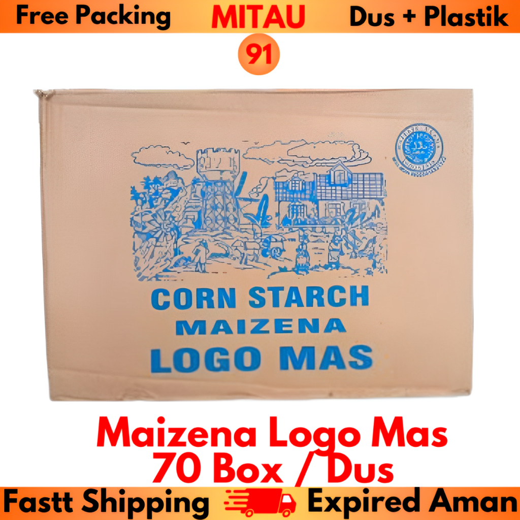 

Tepung Maizena Logo Mas 100gr x 70 Box / Dus
