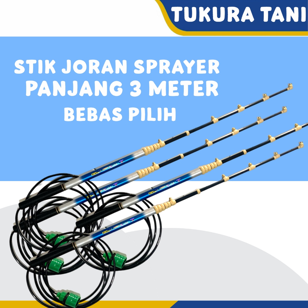 Stik Joran 3 Meter Nozzle Kabut untuk Sprayer Elektrik Semprotan Hama