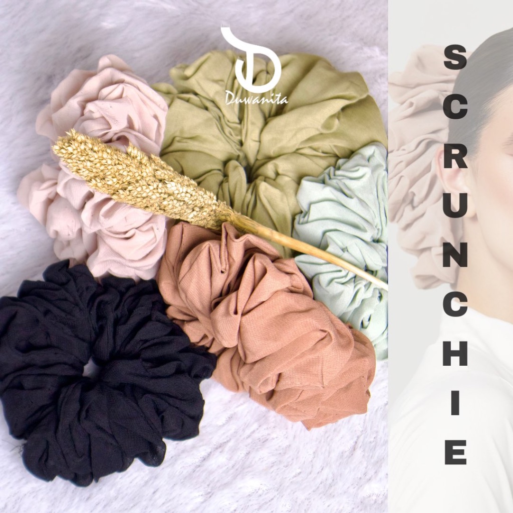Scrunchie Hijab Medium Size Ikat Rambut Hijab