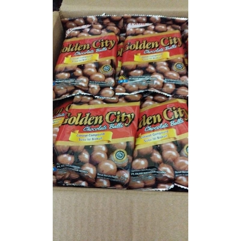 

Golden City Chocolate Balls 75gr