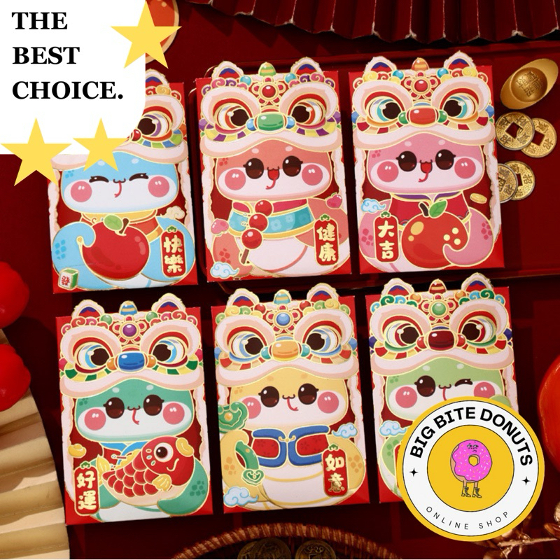 

Angpao 2025 terbaru PREMIUM/ Angpao Ular Premium/ Angpao Panjang Shio Ular 2025 Hong Bao/ Amplop Tebal Barongsai Angpau Termurah Grosir Angpau Harga Grosir Termurah