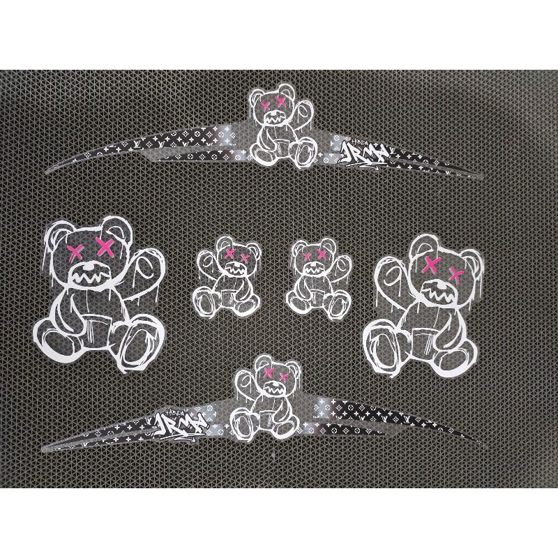 STRIPING STICKER SCOOPY 2021-2023 TRANSPARAN CUSTOM LIST BEAR TERBARU ELEGAN