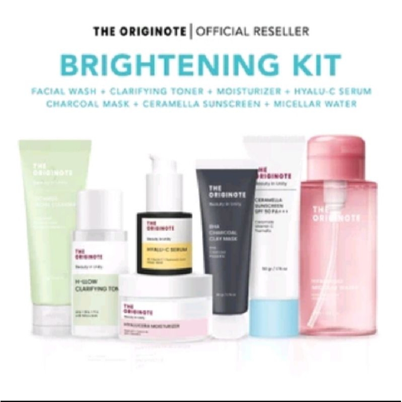 PAKET HEMAT 7IN1 THE ORIGINOTE BRIGHTENING KIT