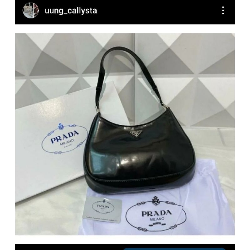 Prada Tas Selempang Hitam