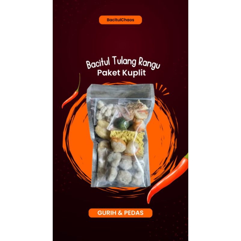 

baso aci tulang rangu/bacitul paket komplit