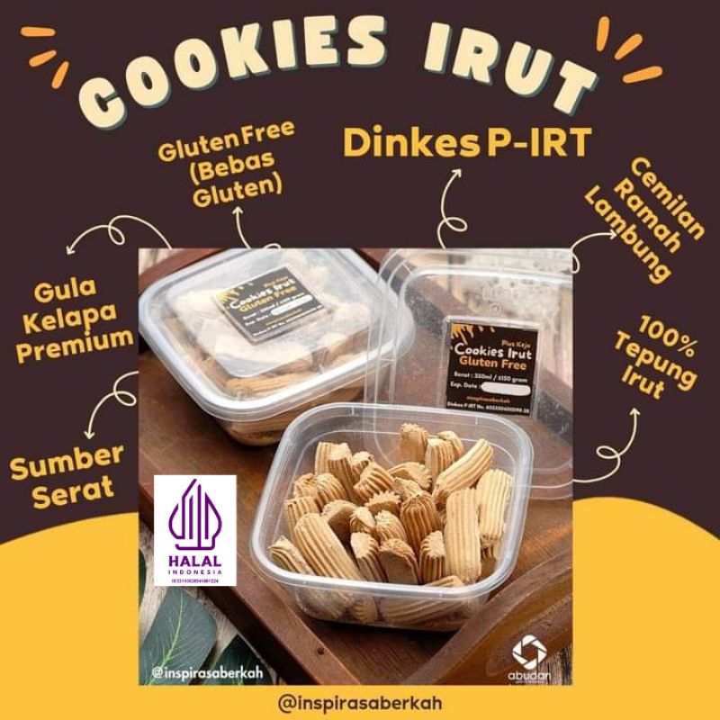 

Halal Indonesia Dengan Palm Sugar (Gula Kelapa) Premium Cookies Kue Gluten Free Bebas Gluten Umbi Irut Cemilan Asam Lambung Gerd Maag Magh Sugar Free