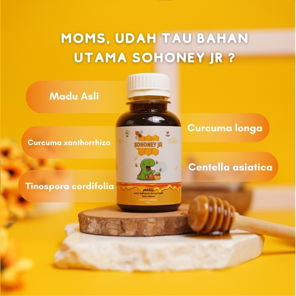 

SOHONEY JR ASLI ORIGINAL 100% - MADU HERBAL PENAMBAH NAFSU MAKAN ANAK