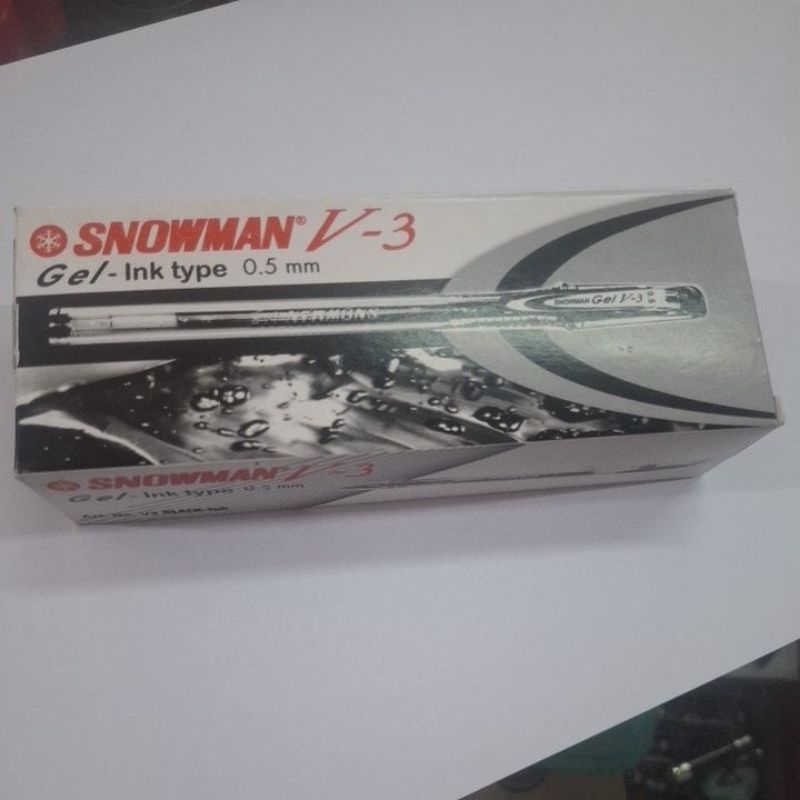 

Bolpoin Gel Ink Pen Snowman V3 0.5 mm ( Isi 12 Pcs )