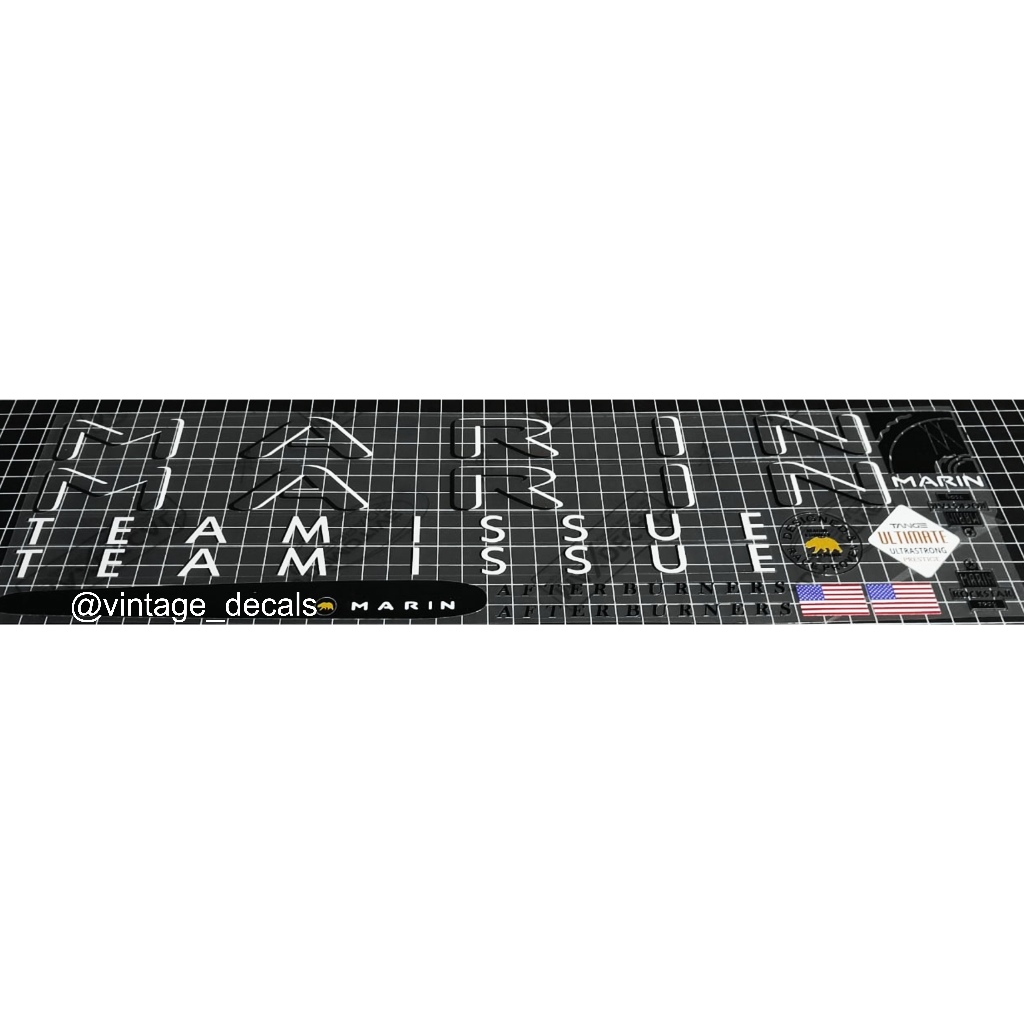 sticker decals replacement Marin Team Issue