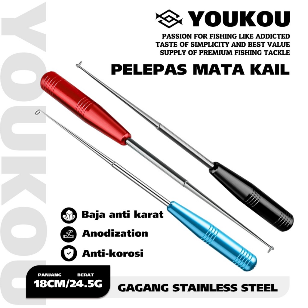 YOUKOU Alat Pelepas Kail Pancing Hook Remover Pancing Alat Pencungkil Kail Alat Pelepas kail Pada Mu