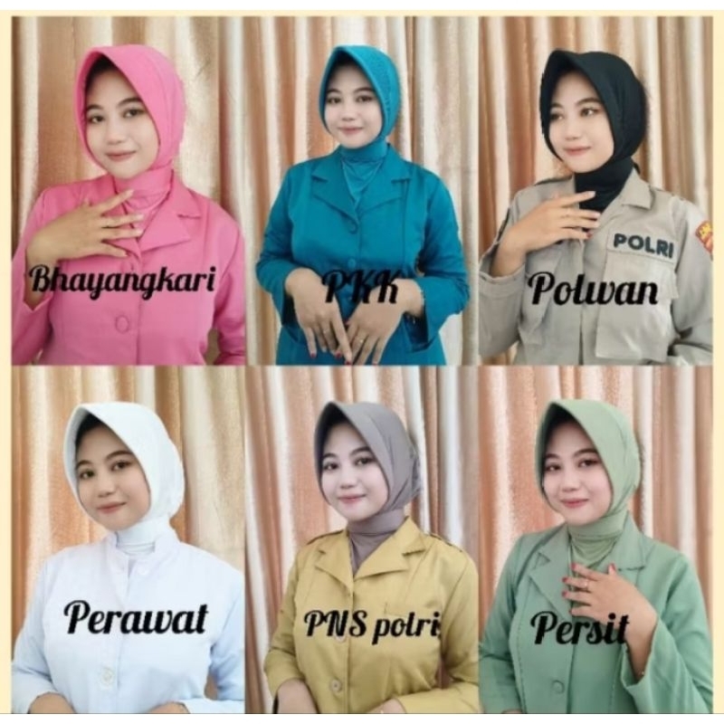 Bergo bhayangkari/Bergo PSH Bhayangkari/bergo dinas