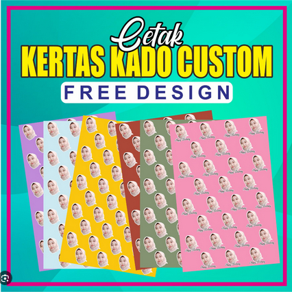 

Kertas Kado aesthetic / KERTAS KADO CUSTOM / KERTAS KADO FOTO WAJAH | SATUAN KERTAS KADO FOTO