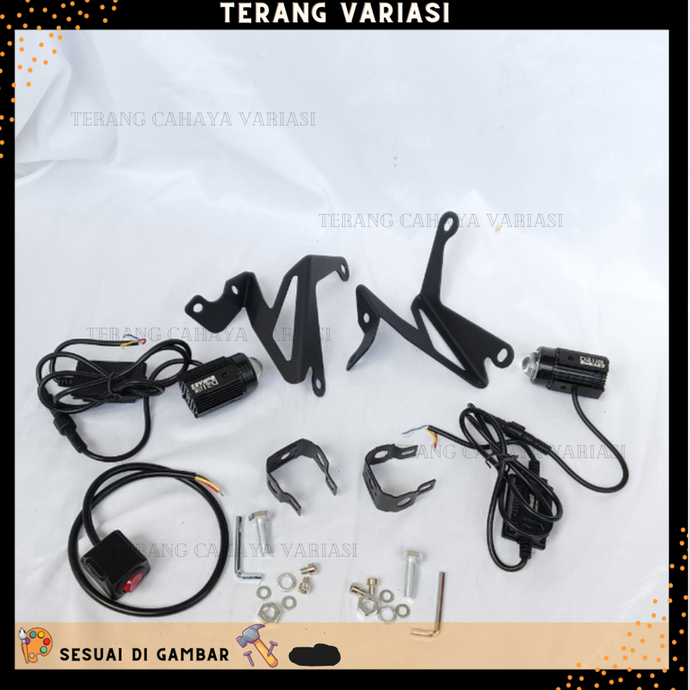 LAMPU D2 LASER BULLAES PLUS BRACKET UNTUK YAMAHA NMAX 2020-2023 NEW