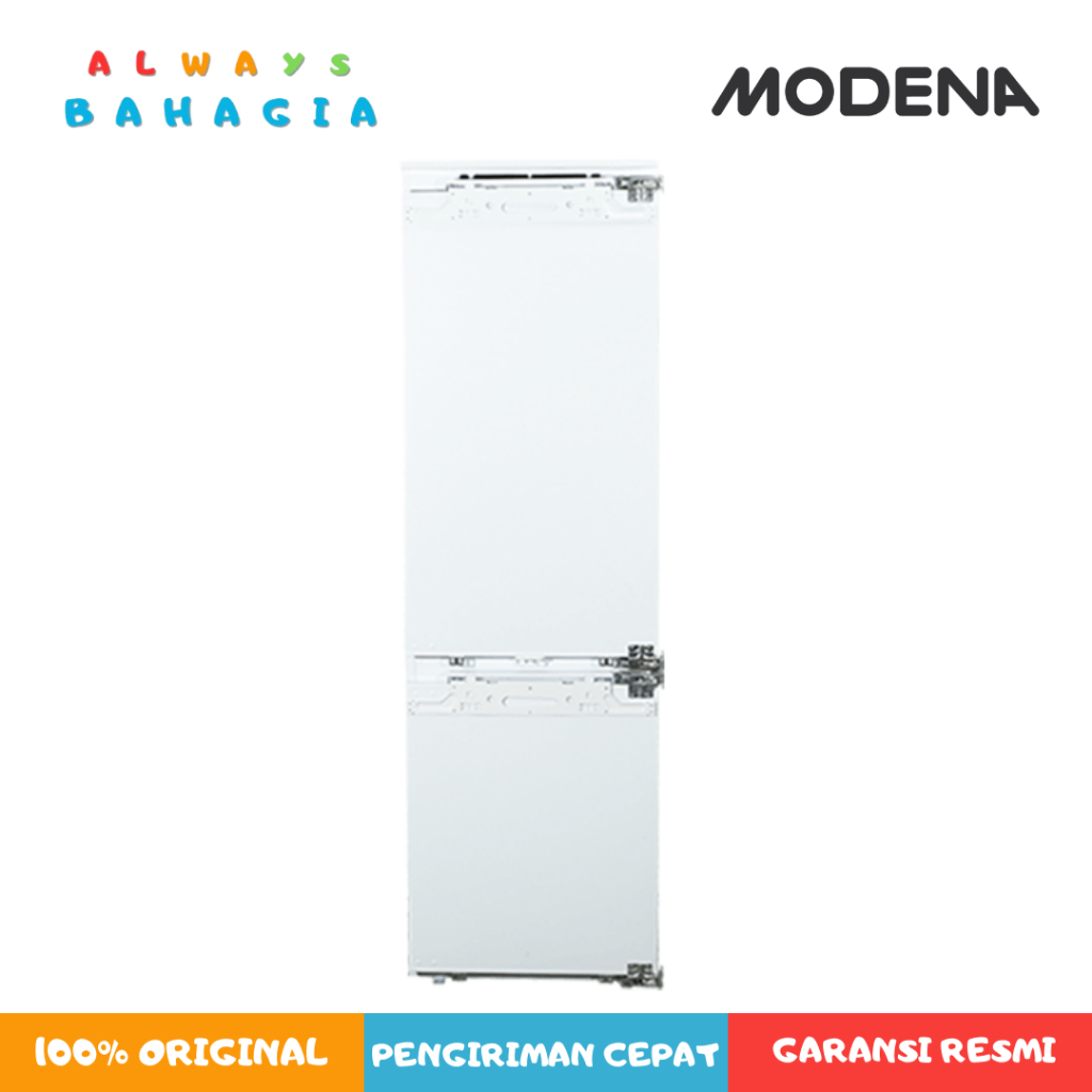 MODENA RF 2930 W built-in refrigerator kulkas tanam freezer bawah