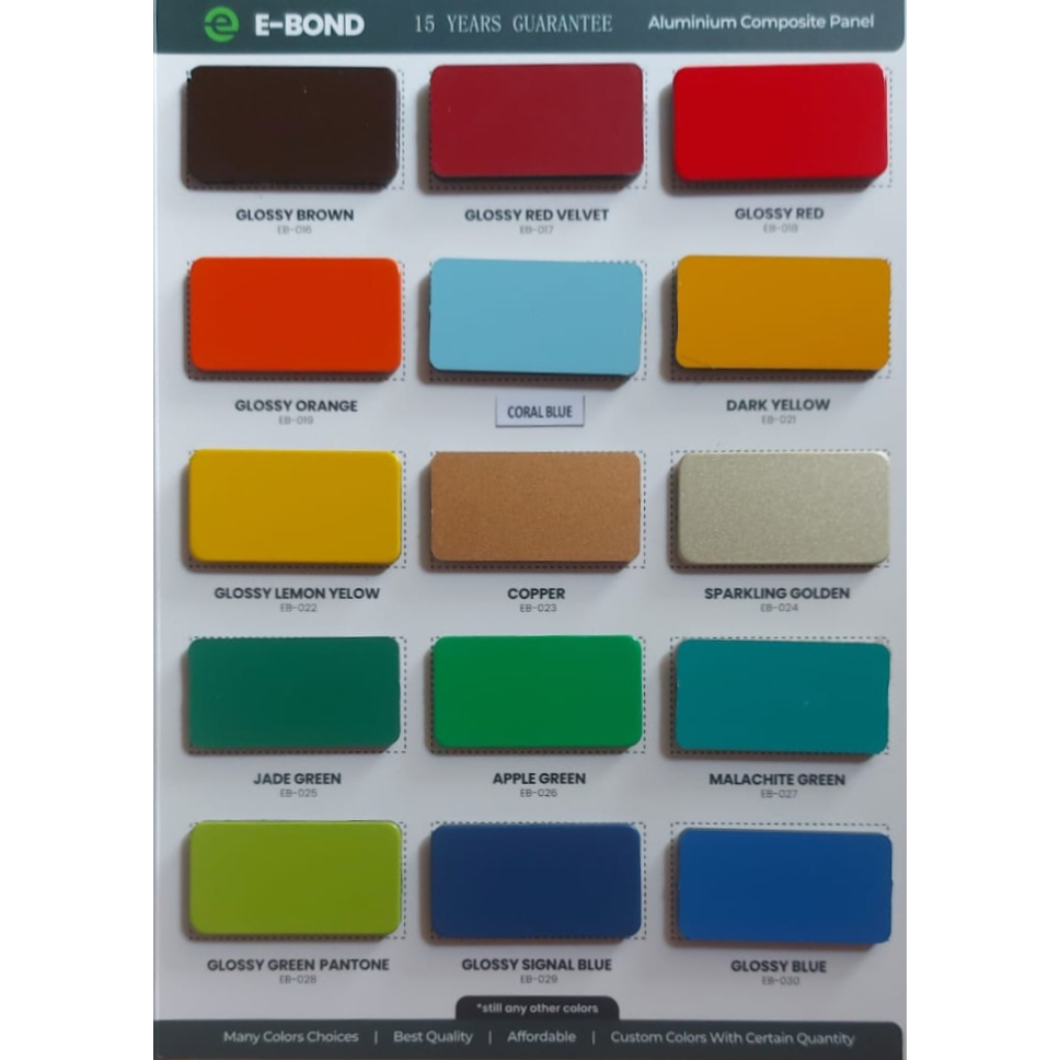 ACP ALUMINIUM COMPOSITE PANEL EBOND 4MM EKSTERIOR - OUTDOOR