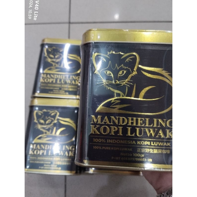 

Mandheling Kopi Luwak Worcas kemasan kaleng 100gr FREE PAPER BAG WORCAS