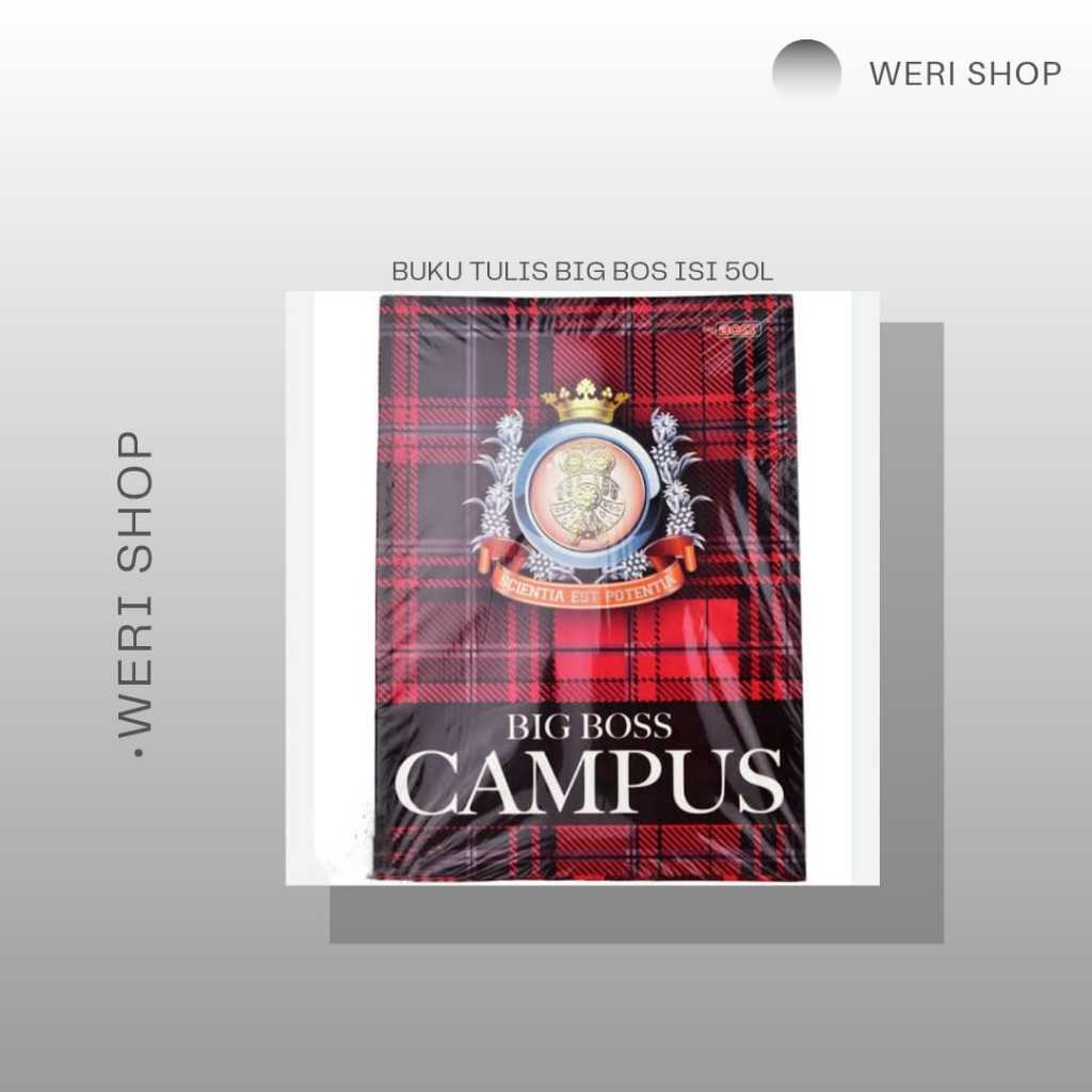 

BUKU TULIS CAMPUS BIGBOS ISI 50 LEMBAR (1 PAK ISI 10 PCS)