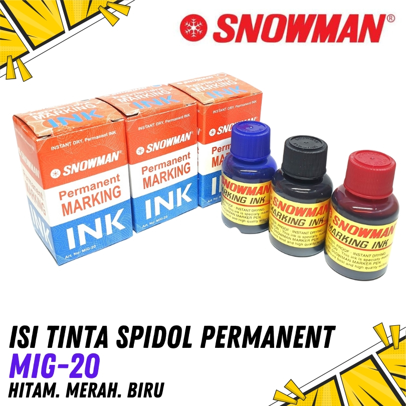 

REFILL TINTA SPIDOL BESAR PERMANENT MIG-20