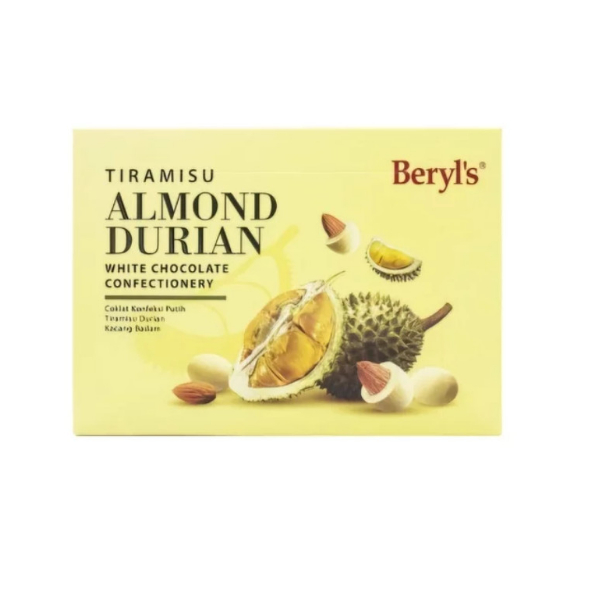 

Beryls Tiramisu Durian Almond White Chocolate Confectionery Coklat
