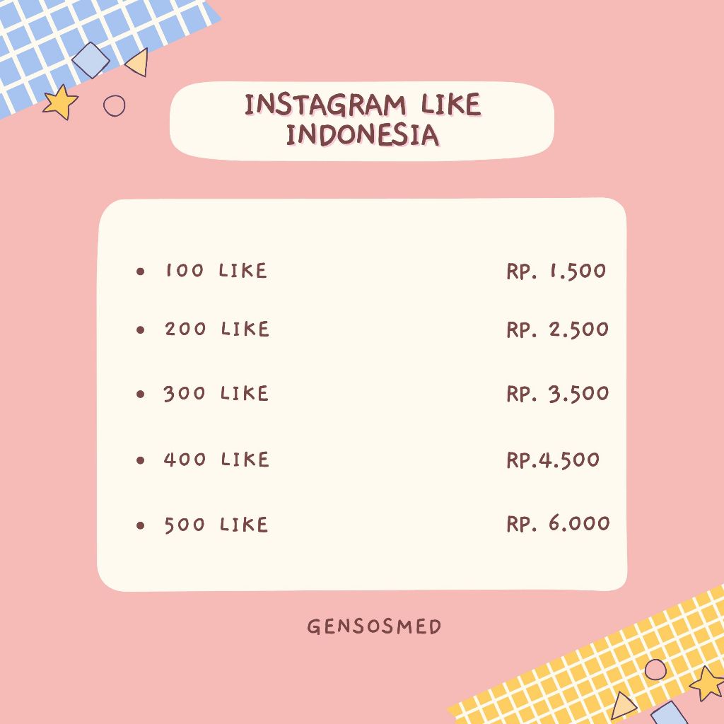 Like Instagram Indonesia, Termurah dan tercepat