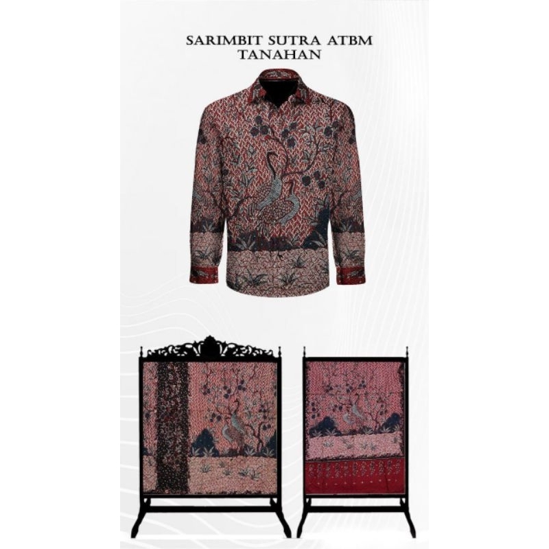 kain batik tulis sutra ATBM sarimbit tanahan