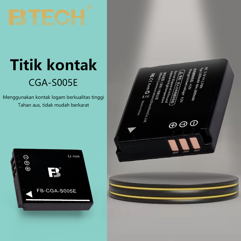 Btech Battery Panasonic Lumix CGA-S005E Battery Kamera DMC FS1 FX01 DMC FX07 DMC FX8 FX9 DMC FX10 FX