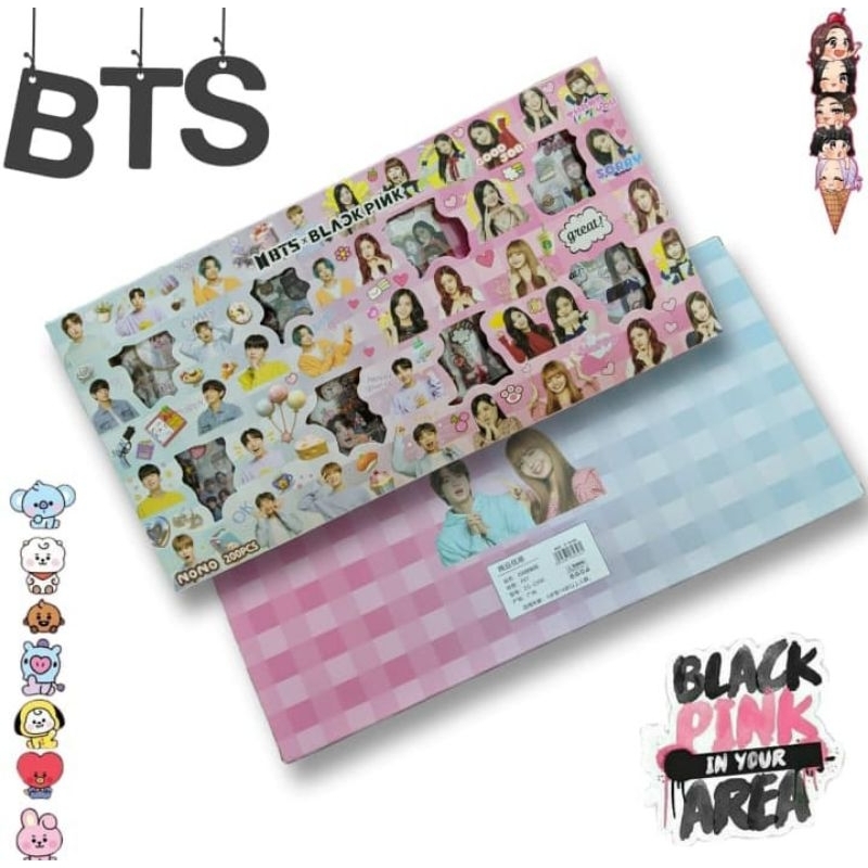 

stiker blackpink/BTS perkotak # BW