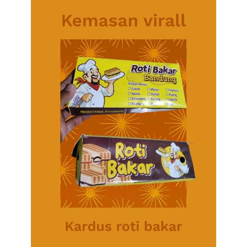 

100pcs box roti bakar/kardus roti bakar/kemasan roti bakar